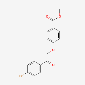 molecular formula C16H13BrO4 B4034857 methyl 4-[2-(4-bromophenyl)-2-oxoethoxy]benzoate 