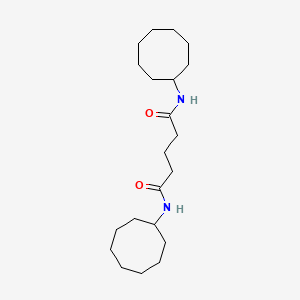 molecular formula C21H38N2O2 B4034939 N,N'-dicyclooctylpentanediamide 