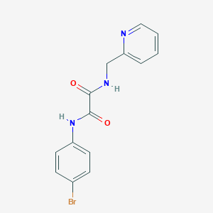 molecular formula C14H12BrN3O2 B403498 N-(4-bromophenyl)-N'-(pyridin-2-ylmethyl)ethanediamide 