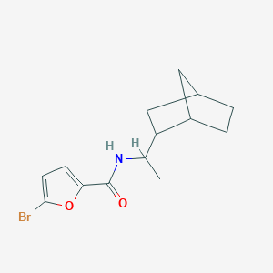 molecular formula C14H18BrNO2 B4034992 N-(1-{bicyclo[2.2.1]heptan-2-yl}ethyl)-5-bromofuran-2-carboxamide 