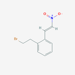 molecular formula C10H10BrNO2 B040351 1-(2-Bromoethyl)-2-(2-nitrovinyl)benzene CAS No. 120427-94-3