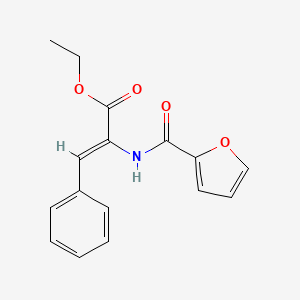 molecular formula C16H15NO4 B4035174 ethyl 2-(2-furoylamino)-3-phenylacrylate 