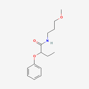 molecular formula C14H21NO3 B4035183 N-(3-methoxypropyl)-2-phenoxybutanamide 