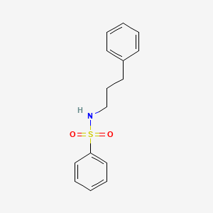 molecular formula C15H17NO2S B4035228 N-(3-phenylpropyl)benzenesulfonamide 