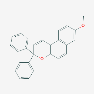 molecular formula C26H20O2 B403526 8-Methoxy-3,3-diphenyl-3H-benzo[f]chromene 