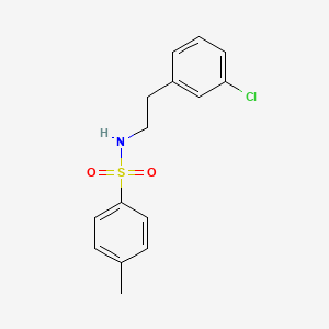 molecular formula C15H16ClNO2S B4035286 N-[2-(3-chlorophenyl)ethyl]-4-methylbenzenesulfonamide CAS No. 194853-79-7
