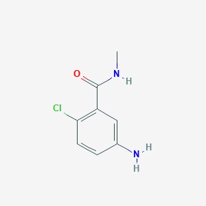 molecular formula C8H9ClN2O B040353 5-amino-2-chloro-N-methylbenzamide CAS No. 111362-49-3