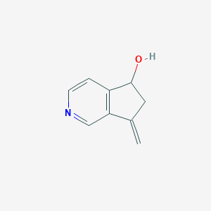 molecular formula C9H9NO B040354 7-Methylidene-5,6-dihydrocyclopenta[c]pyridin-5-ol CAS No. 119308-95-1