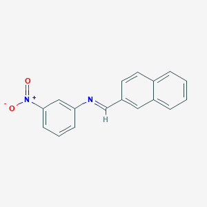 molecular formula C17H12N2O2 B403546 N-(2-naphthylmethylene)-3-nitroaniline 