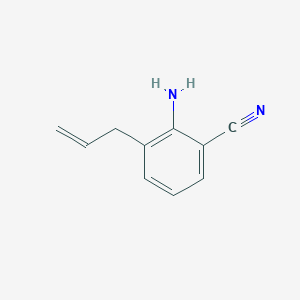 molecular formula C10H10N2 B040355 3-Allyl-2-aminobenzonitrile CAS No. 114344-85-3