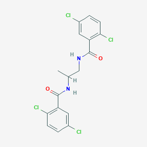 molecular formula C17H14Cl4N2O2 B4035522 N,N'-propane-1,2-diylbis(2,5-dichlorobenzamide) 