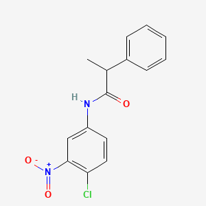 molecular formula C15H13ClN2O3 B4035721 N-(4-chloro-3-nitrophenyl)-2-phenylpropanamide 