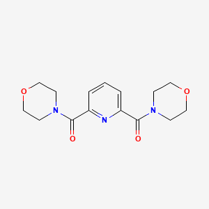 molecular formula C15H19N3O4 B4035773 MORPHOLINO[6-(MORPHOLINOCARBONYL)-2-PYRIDYL]METHANONE CAS No. 69838-99-9