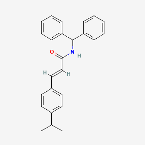 molecular formula C25H25NO B4035841 N-(diphenylmethyl)-3-(4-isopropylphenyl)acrylamide 