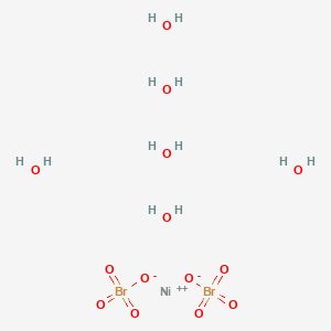 molecular formula Br2H12NiO14 B040359 Nickel(II) perbromate CAS No. 117454-32-7