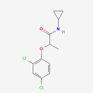 molecular formula C12H13Cl2NO2 B4035950 N-cyclopropyl-2-(2,4-dichlorophenoxy)propanamide 