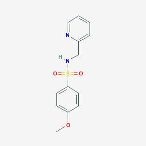 molecular formula C13H14N2O3S B403623 4-Methoxy-N-pyridin-2-ylmethyl-benzenesulfonamide CAS No. 111195-92-7