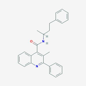 molecular formula C27H26N2O B4036370 3-methyl-2-phenyl-N-(4-phenylbutan-2-yl)quinoline-4-carboxamide 