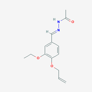 molecular formula C14H18N2O3 B403651 N'-[4-(allyloxy)-3-ethoxybenzylidene]acetohydrazide 