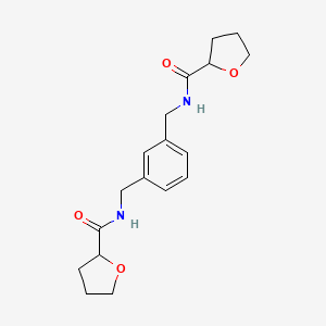 molecular formula C18H24N2O4 B4036567 N-[(3-{[(OXOLAN-2-YL)FORMAMIDO]METHYL}PHENYL)METHYL]OXOLANE-2-CARBOXAMIDE 