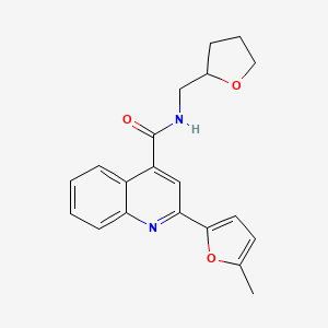 molecular formula C20H20N2O3 B4036734 2-(5-methyl-2-furyl)-N-(tetrahydro-2-furanylmethyl)-4-quinolinecarboxamide CAS No. 544657-87-6