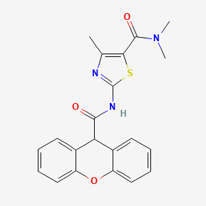 molecular formula C21H19N3O3S B4037004 NN4-TRIMETHYL-2-(9H-XANTHENE-9-AMIDO)-13-THIAZOLE-5-CARBOXAMIDE 
