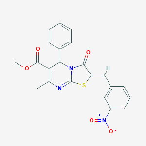 molecular formula C22H17N3O5S B403704 methyl G-690/11310083 