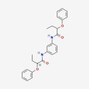 molecular formula C26H28N2O4 B4037204 N,N'-benzene-1,3-diylbis(2-phenoxybutanamide) 