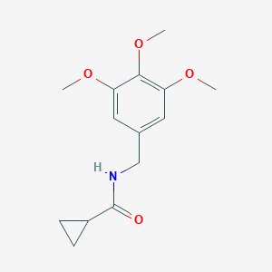 molecular formula C14H19NO4 B403725 N-(3,4,5-trimethoxybenzyl)cyclopropanecarboxamide 