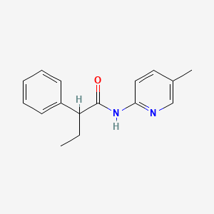 molecular formula C16H18N2O B4037541 N-(5-methylpyridin-2-yl)-2-phenylbutanamide 