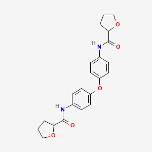 molecular formula C22H24N2O5 B4037547 N-{4-[4-(OXOLANE-2-AMIDO)PHENOXY]PHENYL}OXOLANE-2-CARBOXAMIDE 