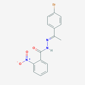 molecular formula C15H12BrN3O3 B403792 N'-[1-(4-bromophenyl)ethylidene]-2-nitrobenzohydrazide 