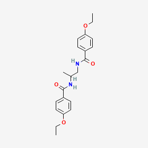 molecular formula C21H26N2O4 B4037970 N,N'-propane-1,2-diylbis(4-ethoxybenzamide) 