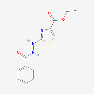 molecular formula C13H13N3O3S B403806 Ethyl 2-(2-benzoylhydrazino)-1,3-thiazole-4-carboxylate 