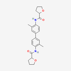 molecular formula C24H28N2O4 B4038067 N,N'-(3,3'-dimethyl-4,4'-biphenyldiyl)ditetrahydro-2-furancarboxamide 