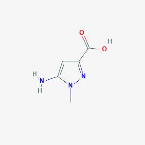 molecular formula C5H7N3O2 B040383 5-amino-1-methyl-1H-pyrazole-3-carboxylic acid CAS No. 117860-53-4