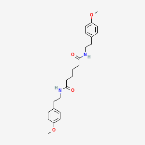 molecular formula C24H32N2O4 B4038310 N,N'-bis[2-(4-methoxyphenyl)ethyl]hexanediamide CAS No. 548434-41-9