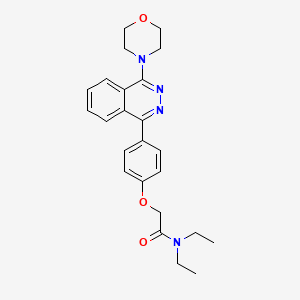 molecular formula C24H28N4O3 B4038391 N,N-diethyl-2-{4-[4-(morpholin-4-yl)phthalazin-1-yl]phenoxy}acetamide 