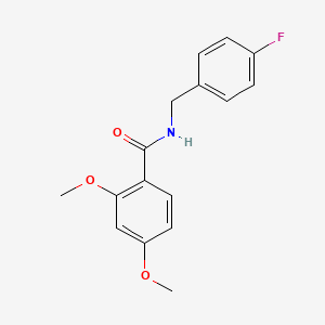 molecular formula C16H16FNO3 B4038397 N-(4-fluorobenzyl)-2,4-dimethoxybenzamide 