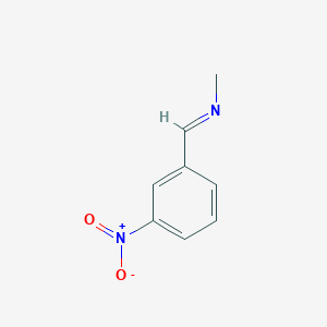 molecular formula C8H8N2O2 B040384 N-(3-Nitrobenzylidene)methanamine CAS No. 121004-44-2