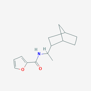 molecular formula C14H19NO2 B4039030 N-(1-{BICYCLO[2.2.1]HEPTAN-2-YL}ETHYL)FURAN-2-CARBOXAMIDE 