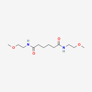 molecular formula C12H24N2O4 B4039052 N,N'-bis(2-methoxyethyl)hexanediamide 