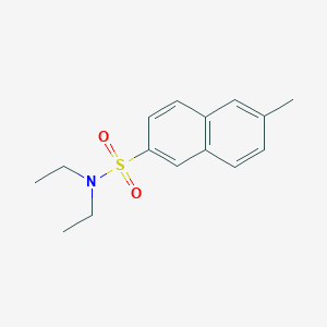 molecular formula C15H19NO2S B4039068 N,N-diethyl-6-methylnaphthalene-2-sulfonamide 
