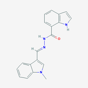 molecular formula C19H16N4O B403913 N'-[(1-methyl-1H-indol-3-yl)methylene]-1H-indole-7-carbohydrazide CAS No. 482573-58-0