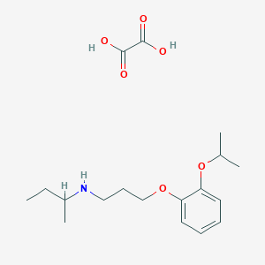 molecular formula C18H29NO6 B4039154 oxalic acid;N-[3-(2-propan-2-yloxyphenoxy)propyl]butan-2-amine 