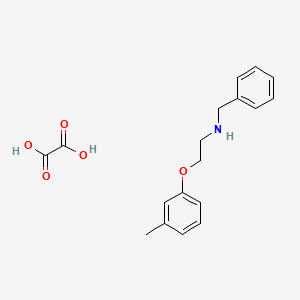 molecular formula C18H21NO5 B4039227 N-benzyl-2-(3-methylphenoxy)ethanamine;oxalic acid 