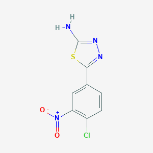 molecular formula C8H5ClN4O2S B403923 5-(4-Chloro-3-nitrophenyl)-1,3,4-thiadiazol-2-amine CAS No. 109702-87-6
