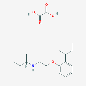 molecular formula C18H29NO5 B4039358 N-[2-(2-butan-2-ylphenoxy)ethyl]butan-2-amine;oxalic acid 