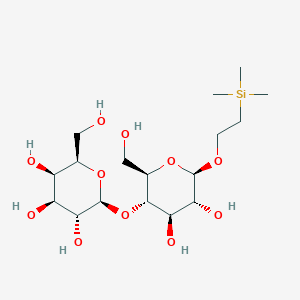 molecular formula C17H34O11Si B040394 2-(Trimethylsilyl)ethyl lactoside CAS No. 115969-51-2