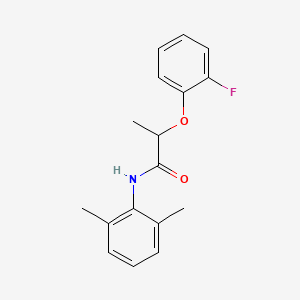 molecular formula C17H18FNO2 B4039429 N-(2,6-dimethylphenyl)-2-(2-fluorophenoxy)propanamide 